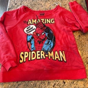 Spider-Man sweatshirt size L marvelHer